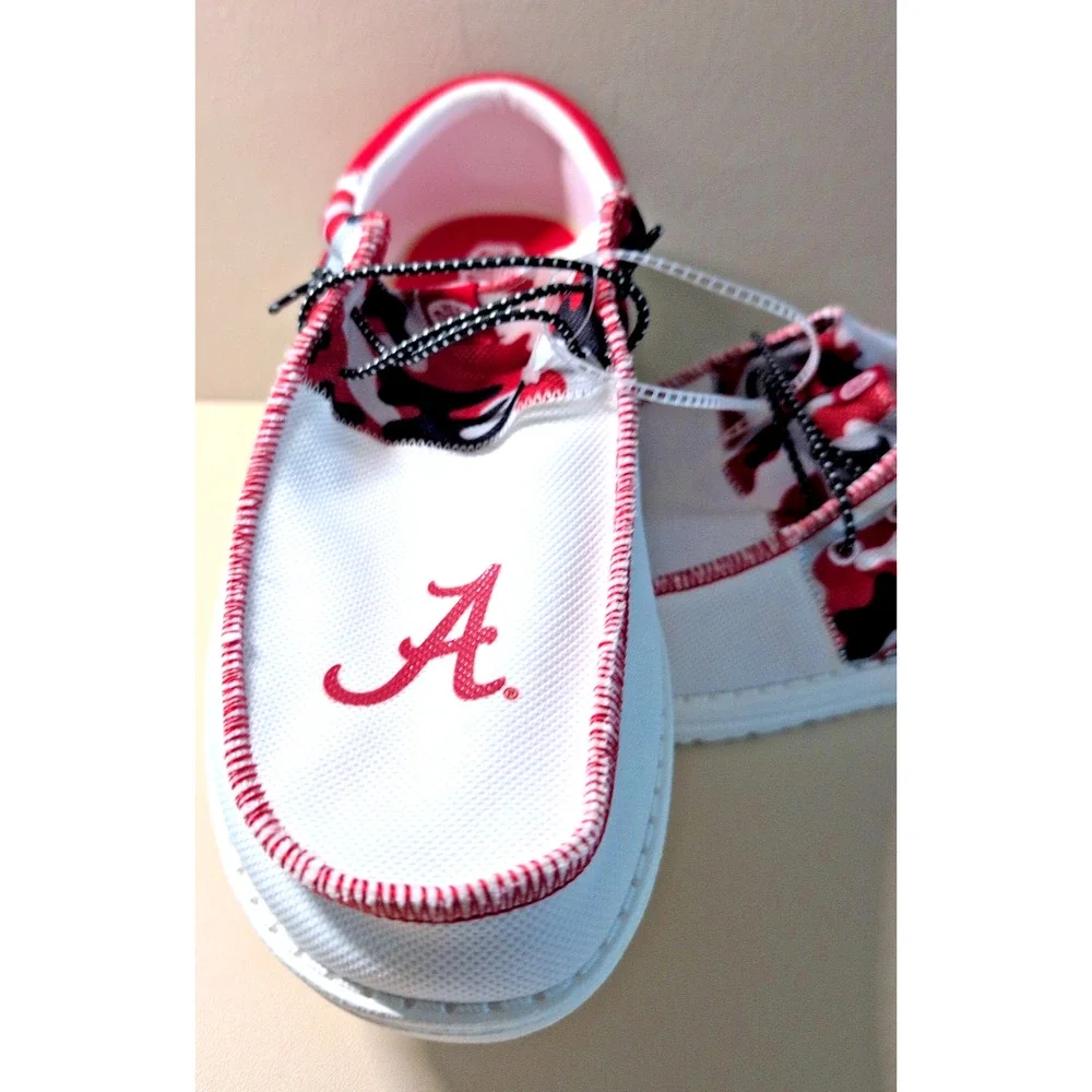 Hey Dude Wally Tri Alabama Crimson Tide Size 15 Alabama Crimson White Red NEW!
